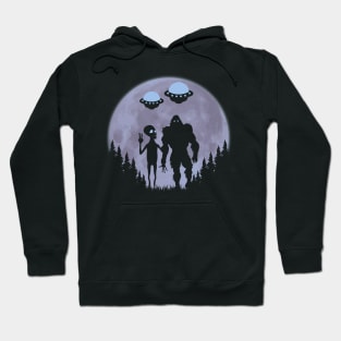 Bigfoot Ufos And Alien Hoodie